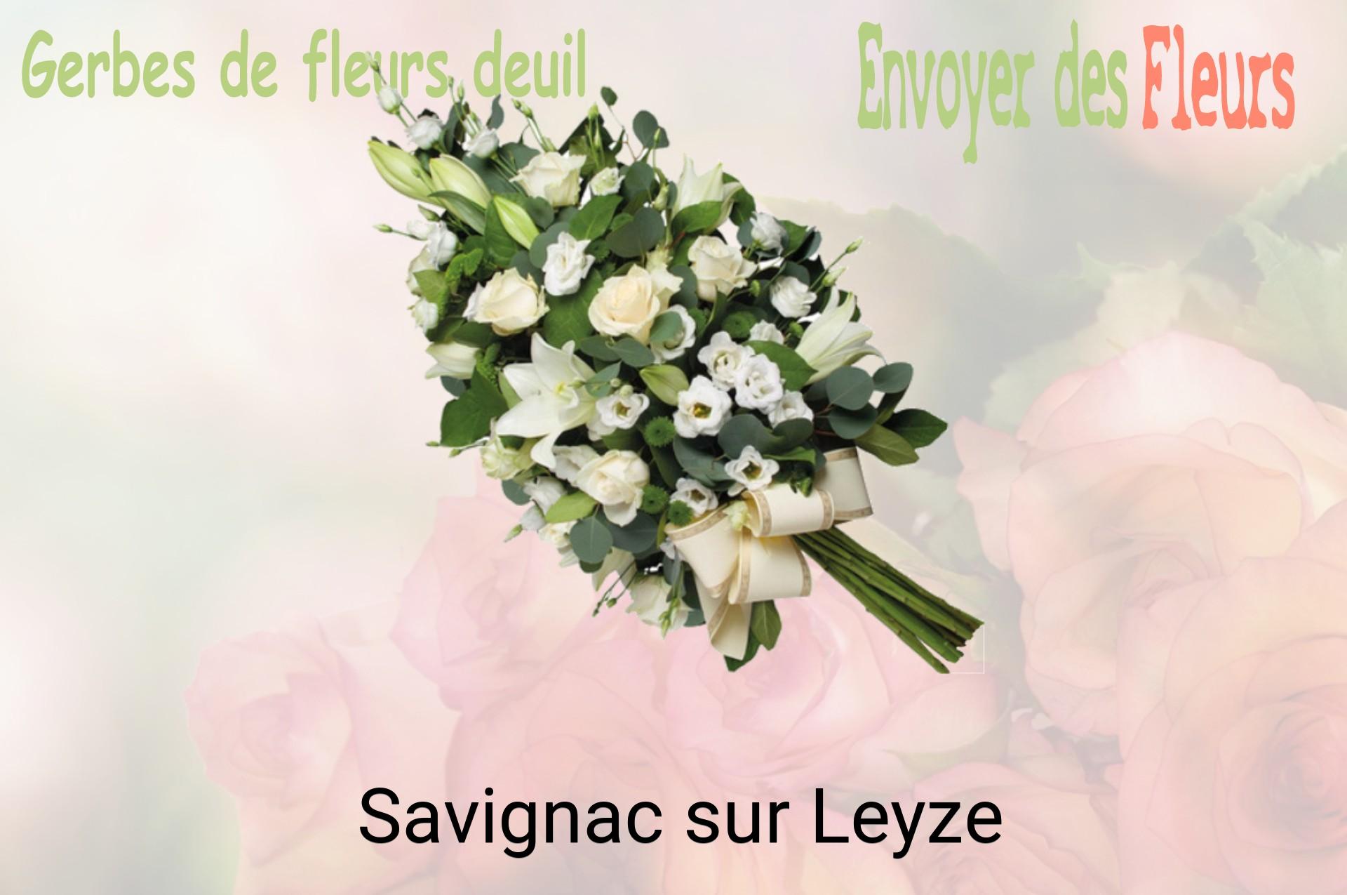 Gerbe de fleurs de deuil livrée à Savignac-sur-Leyze