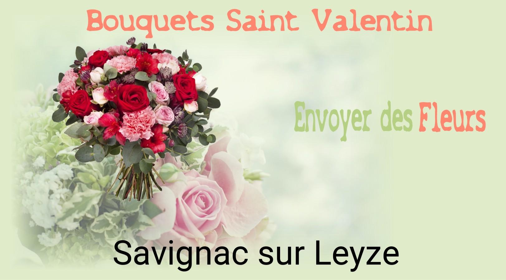 Roses de Saint-Valentin livrées à Savignac-sur-Leyze